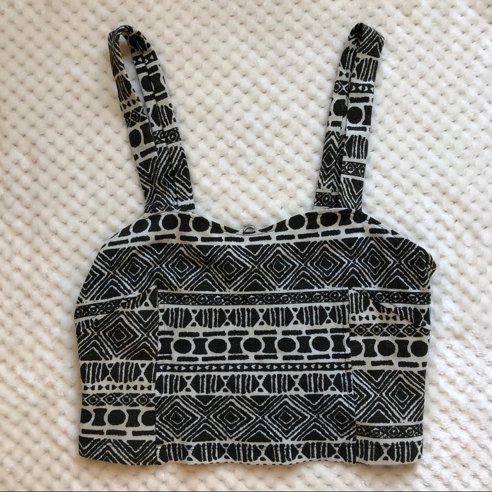 Brandy Melville tribal crop top